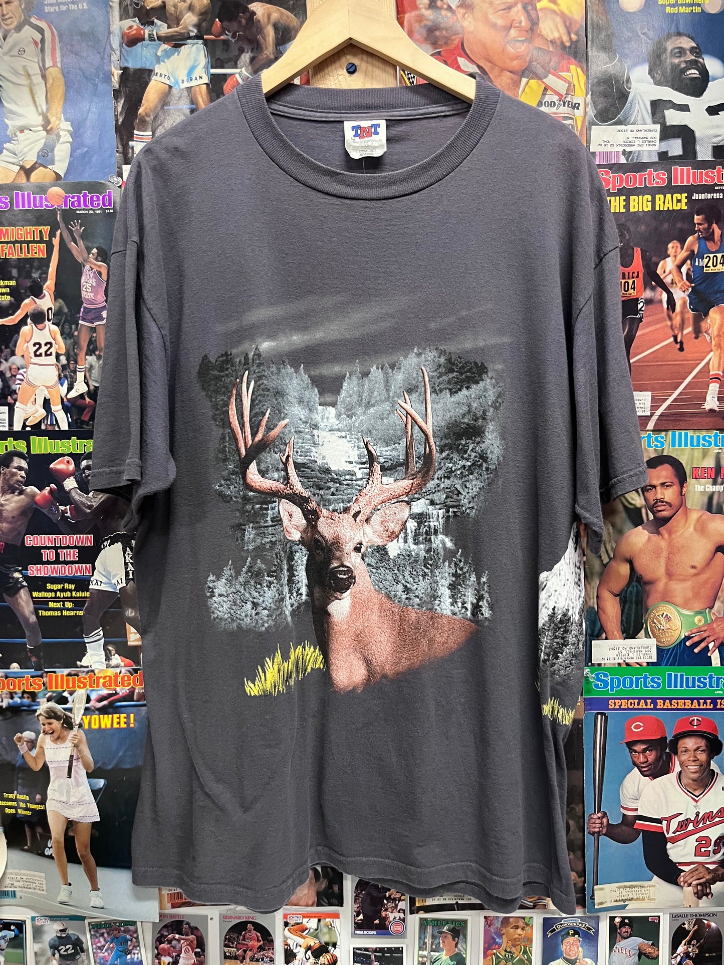 Vintage 90s Wraparound Deer nature tee