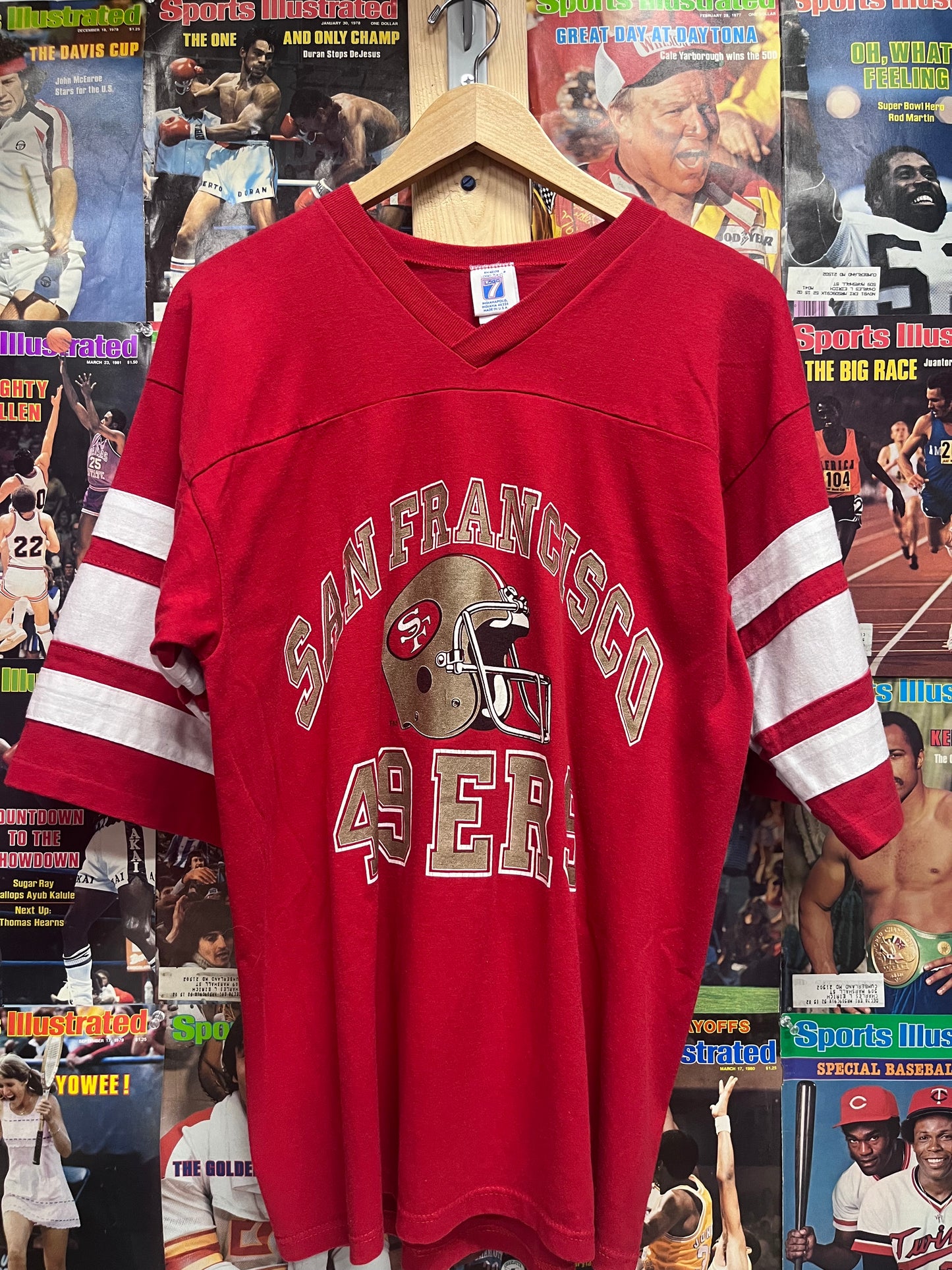 Vintage 90s Logo 7 San Francisco 49ers tee