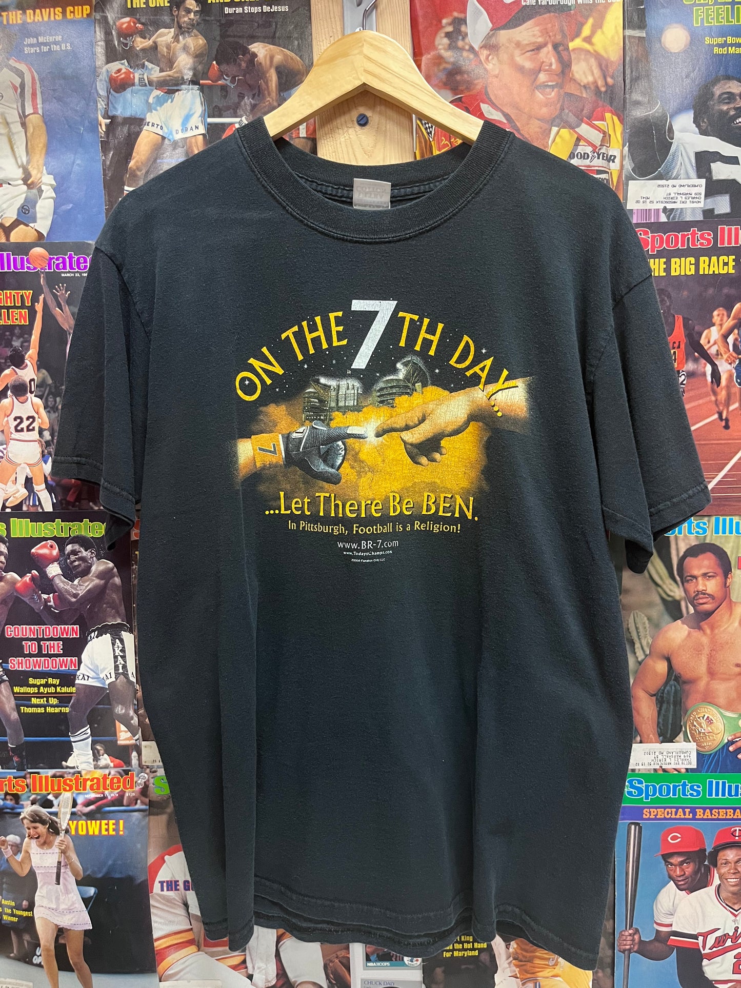 Vintage 2000s Pittsburgh Steelers ‘On the 7th Day’ tee