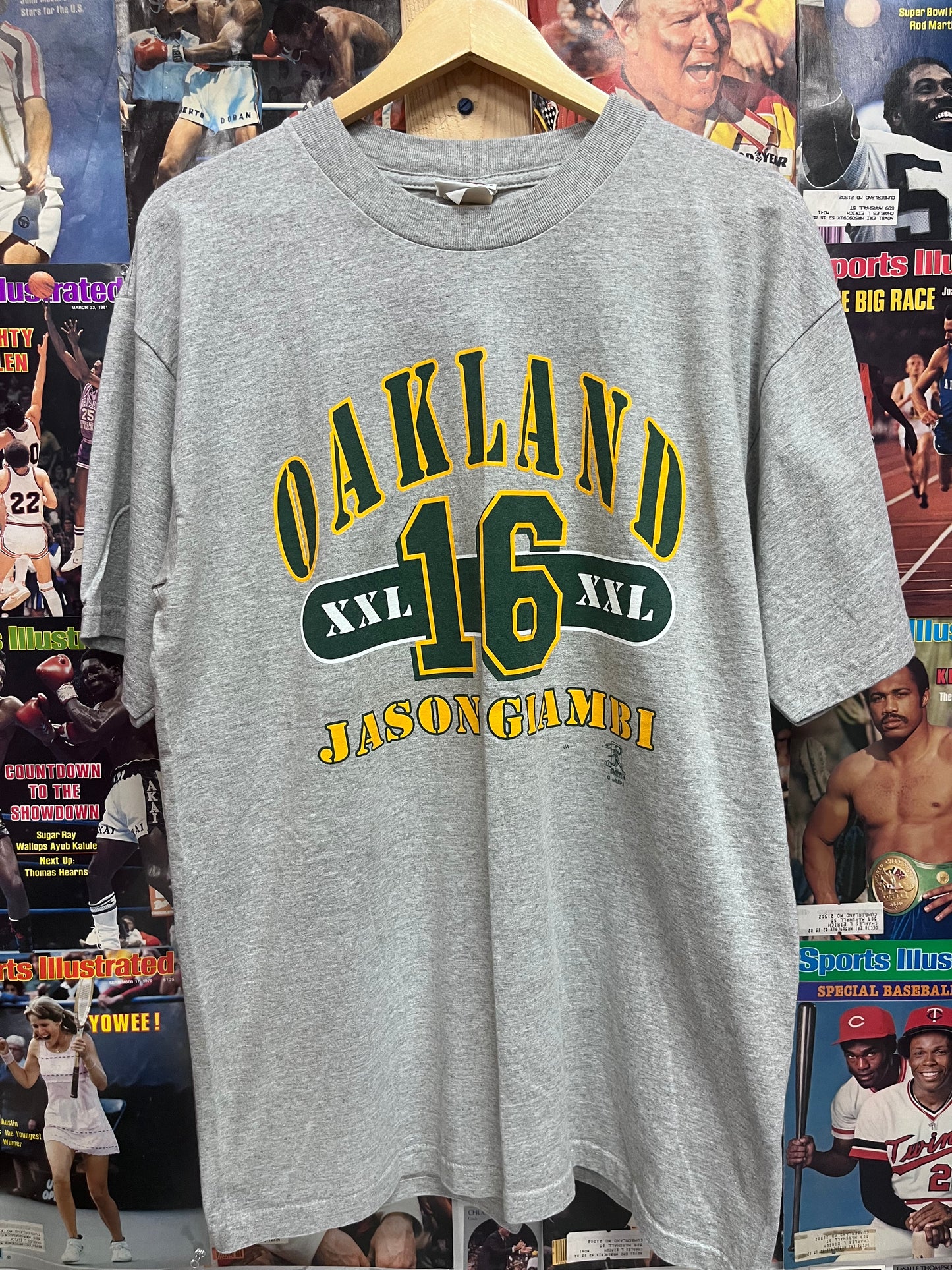 Vintage 2000 Jason Giambi Oakland Athletics tee