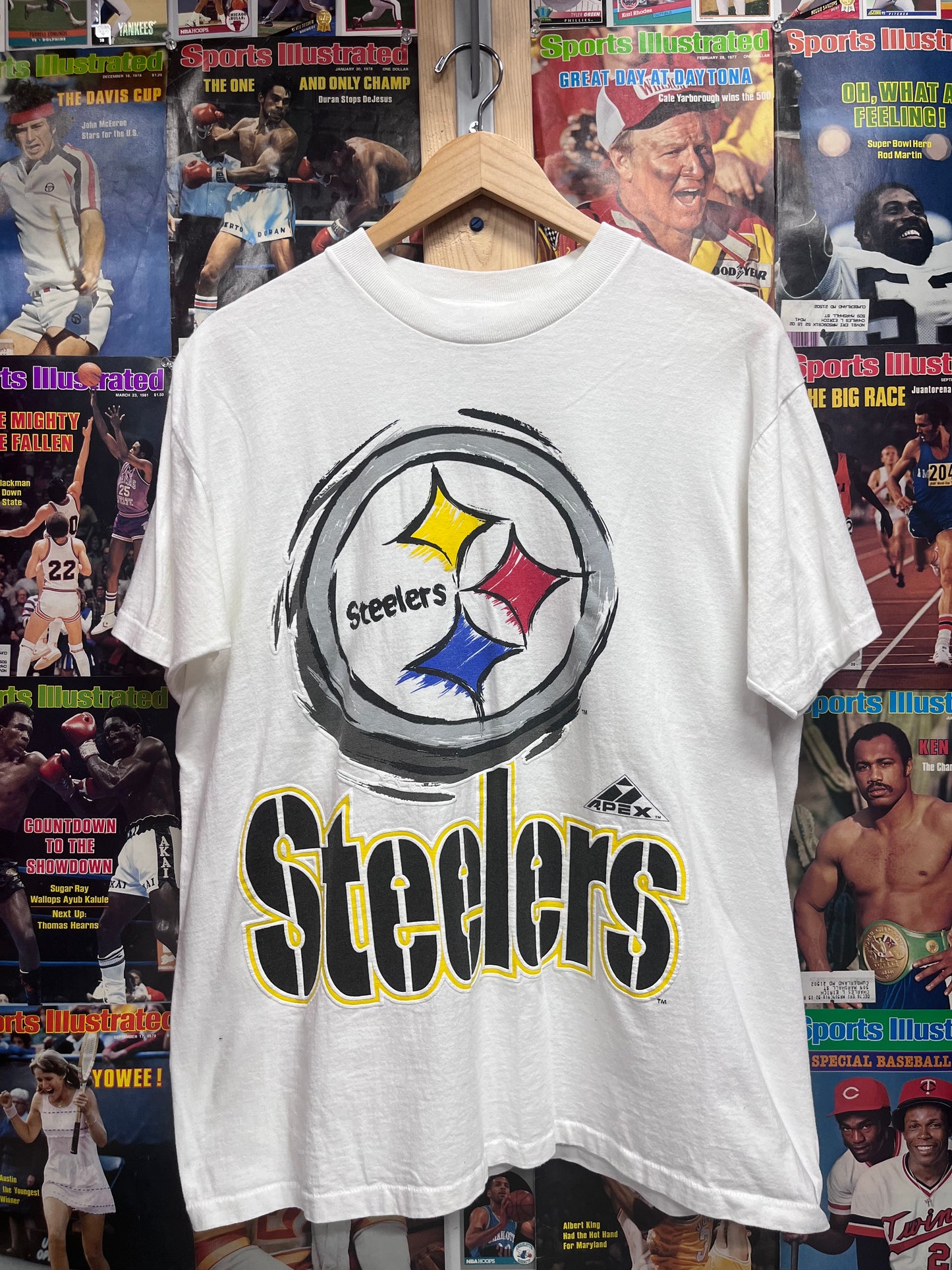 Vintage 90s APEX Pittsburgh Steelers tee