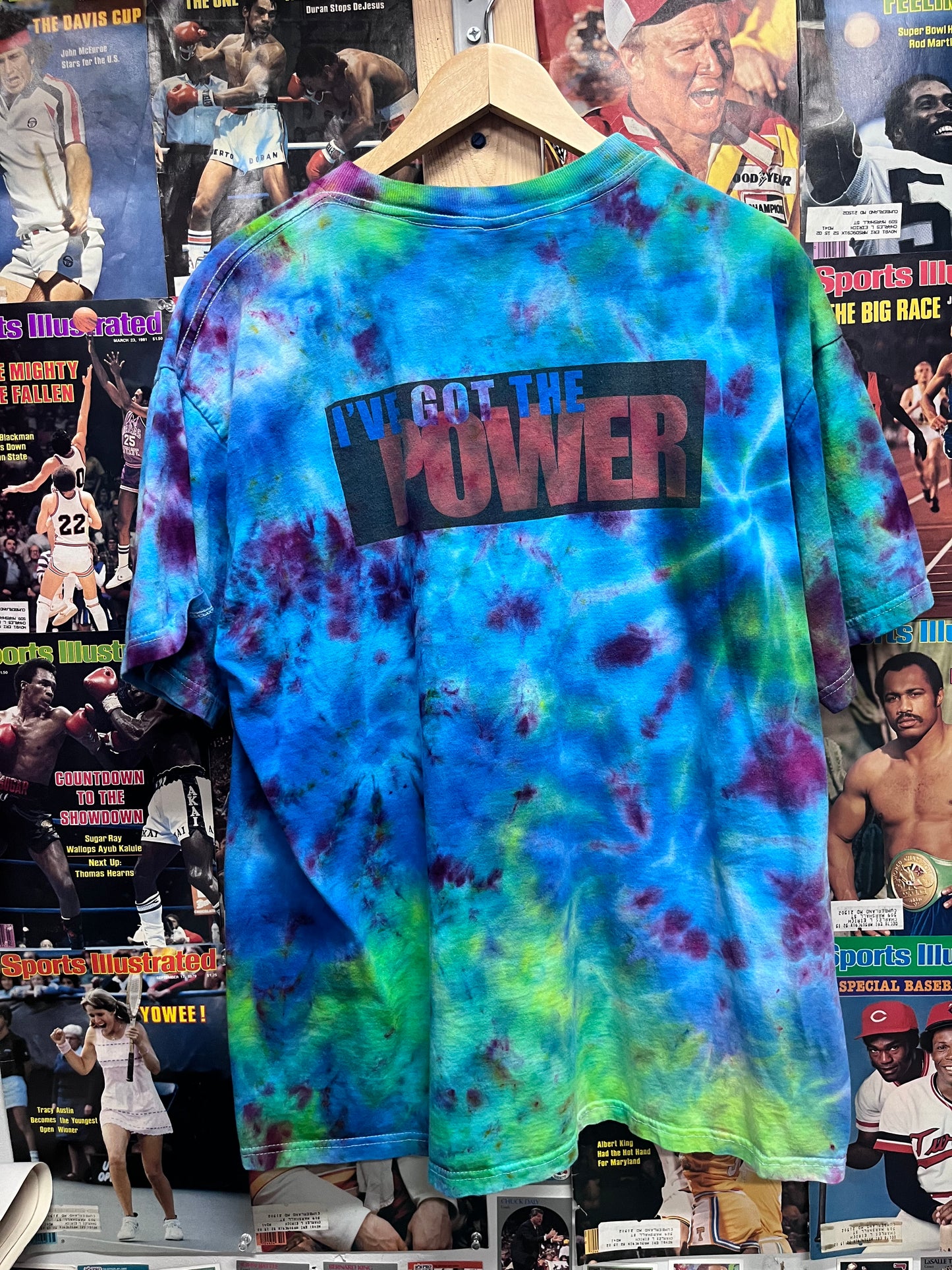 Vintage 90s Sprint ‘ I got the Power’ tie dye tee