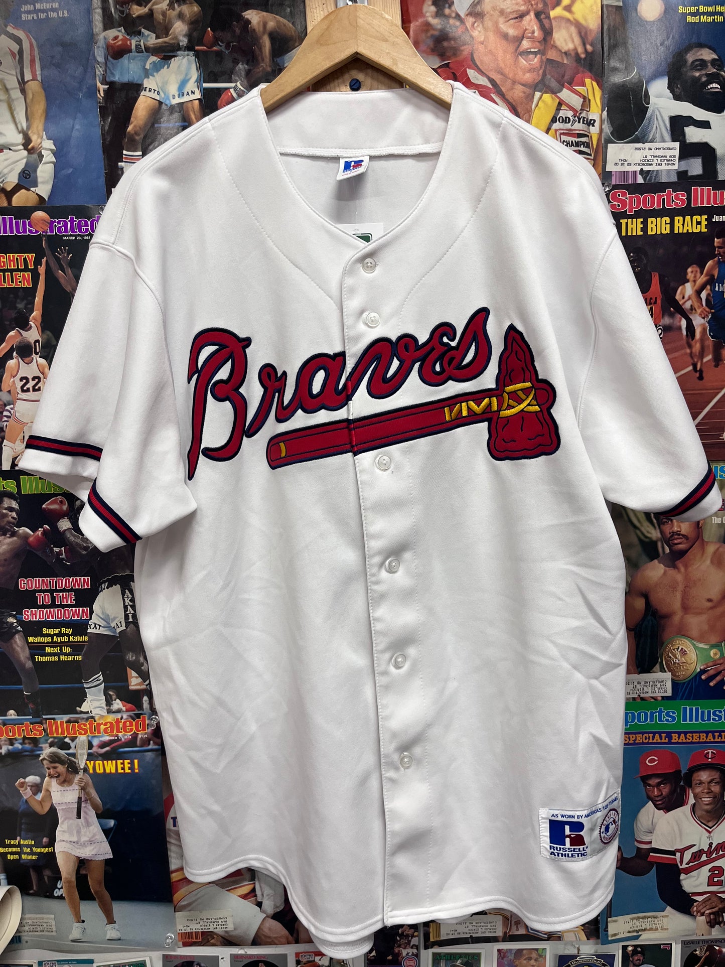 Vintage 90s Atlanta Braves Russell Athletic jersey