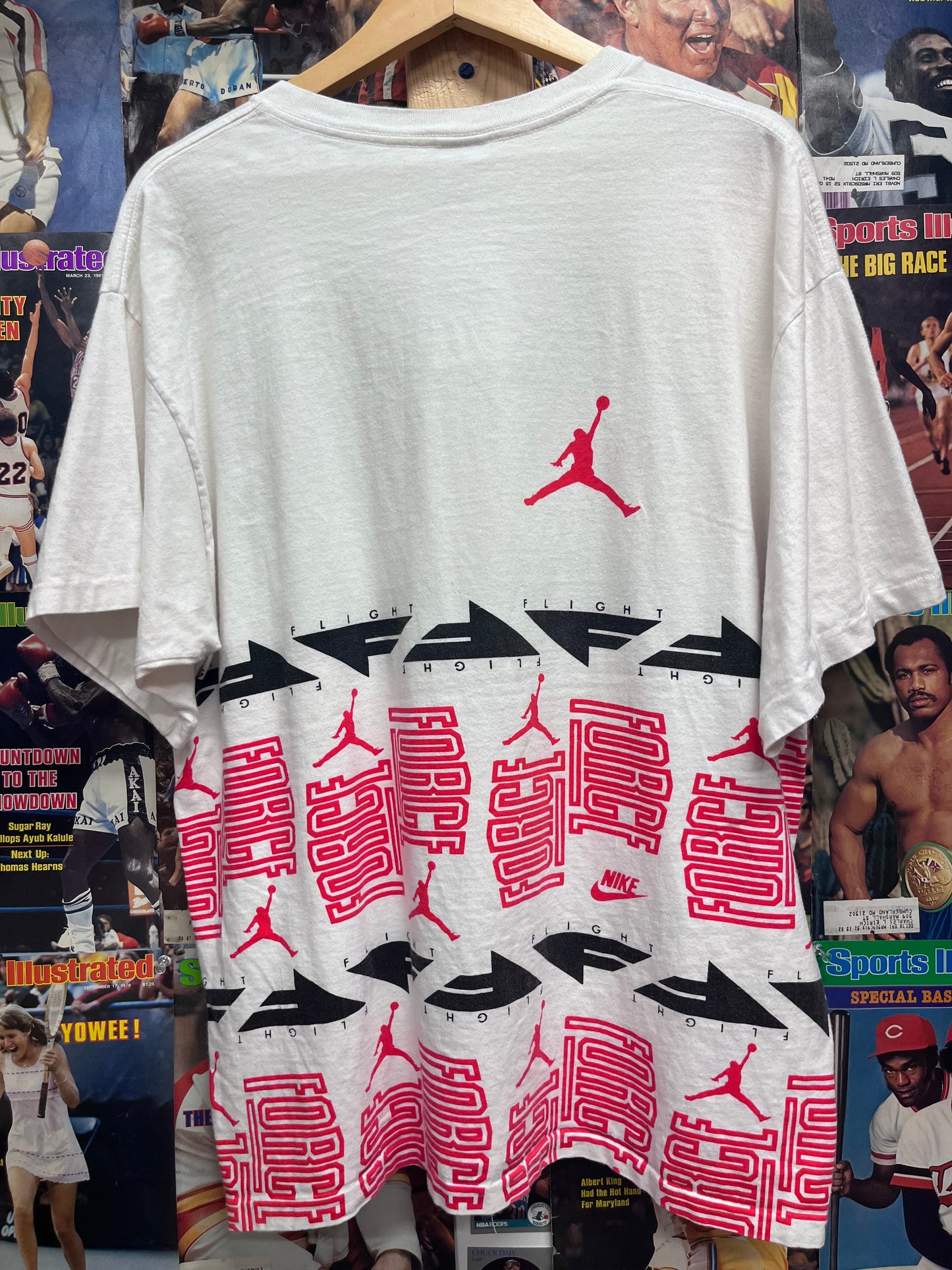 Vintage 90s Air Jordan Flight wraparound tee