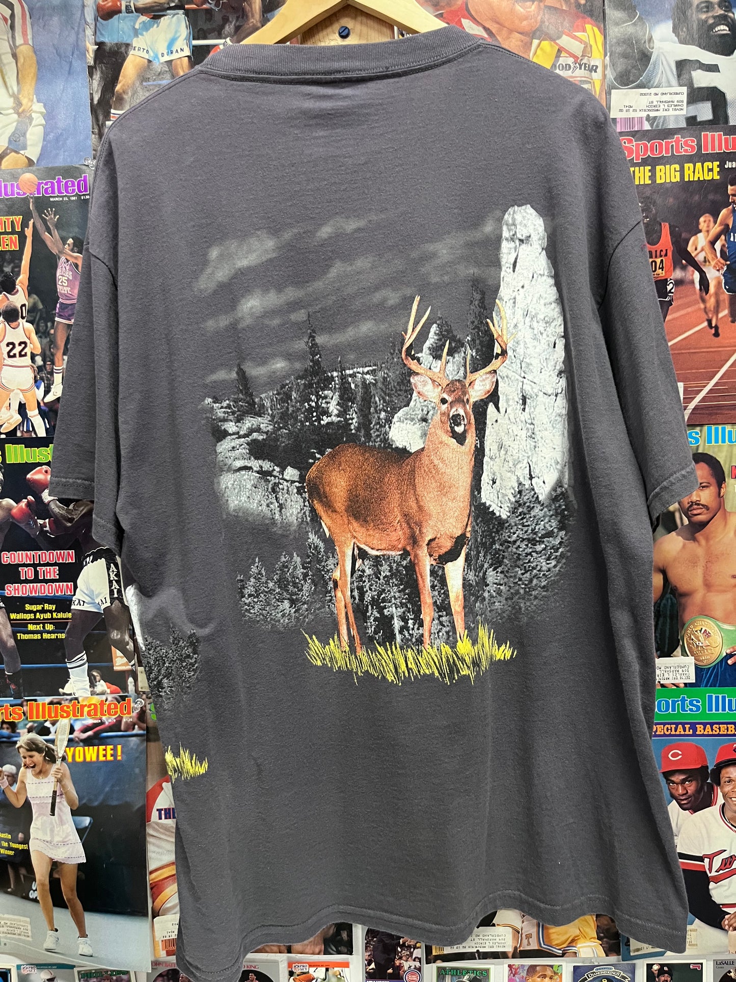 Vintage 90s Wraparound Deer nature tee