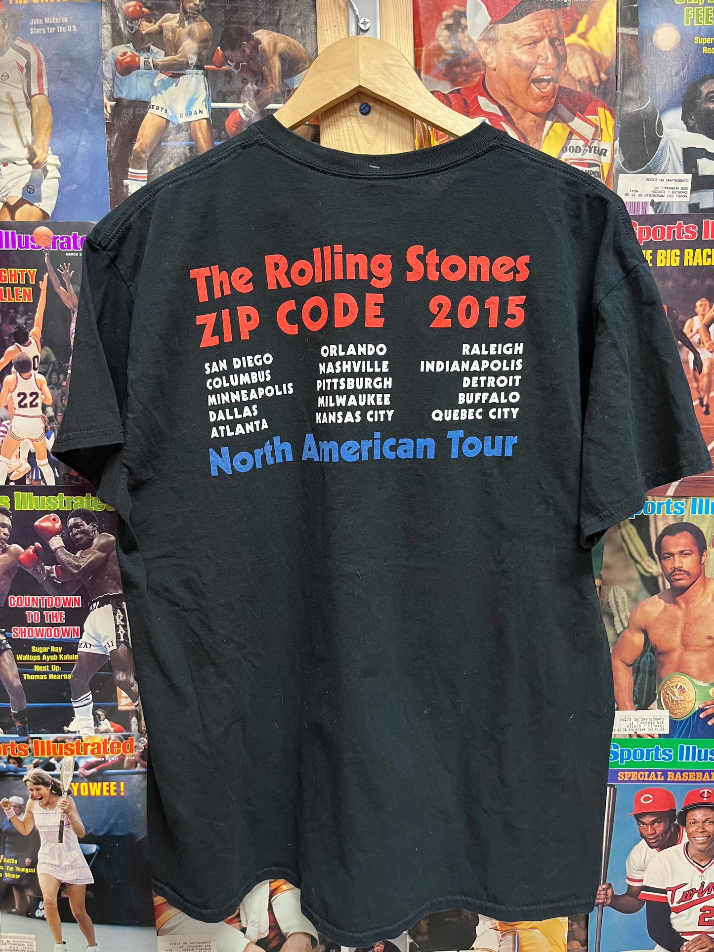 2015 Rolling Stones Zip code tour tee