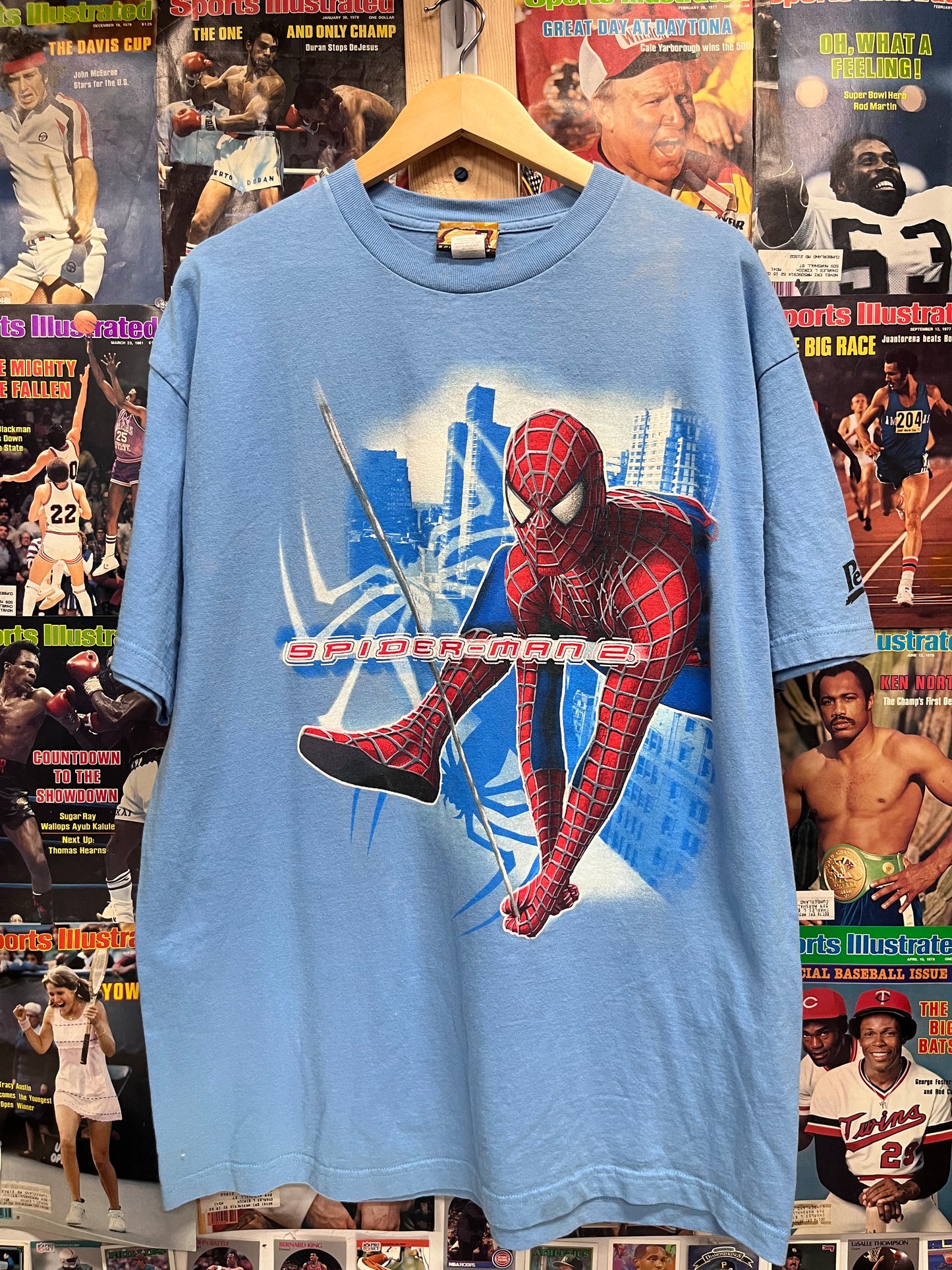 Vintage Spider-Man 2 movie promo tee