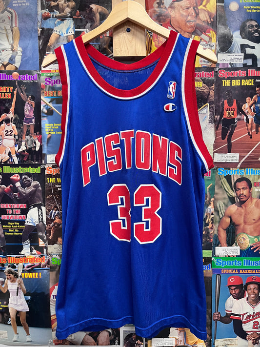 Vintage 90s Champion Detroit Pistons Grant Hill jersey