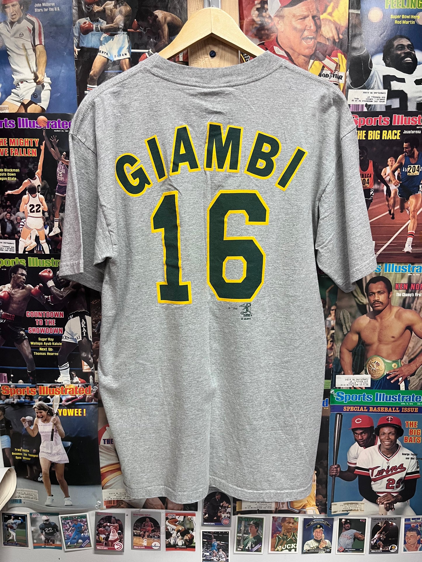 Vintage 2000 Jason Giambi Oakland Athletics tee