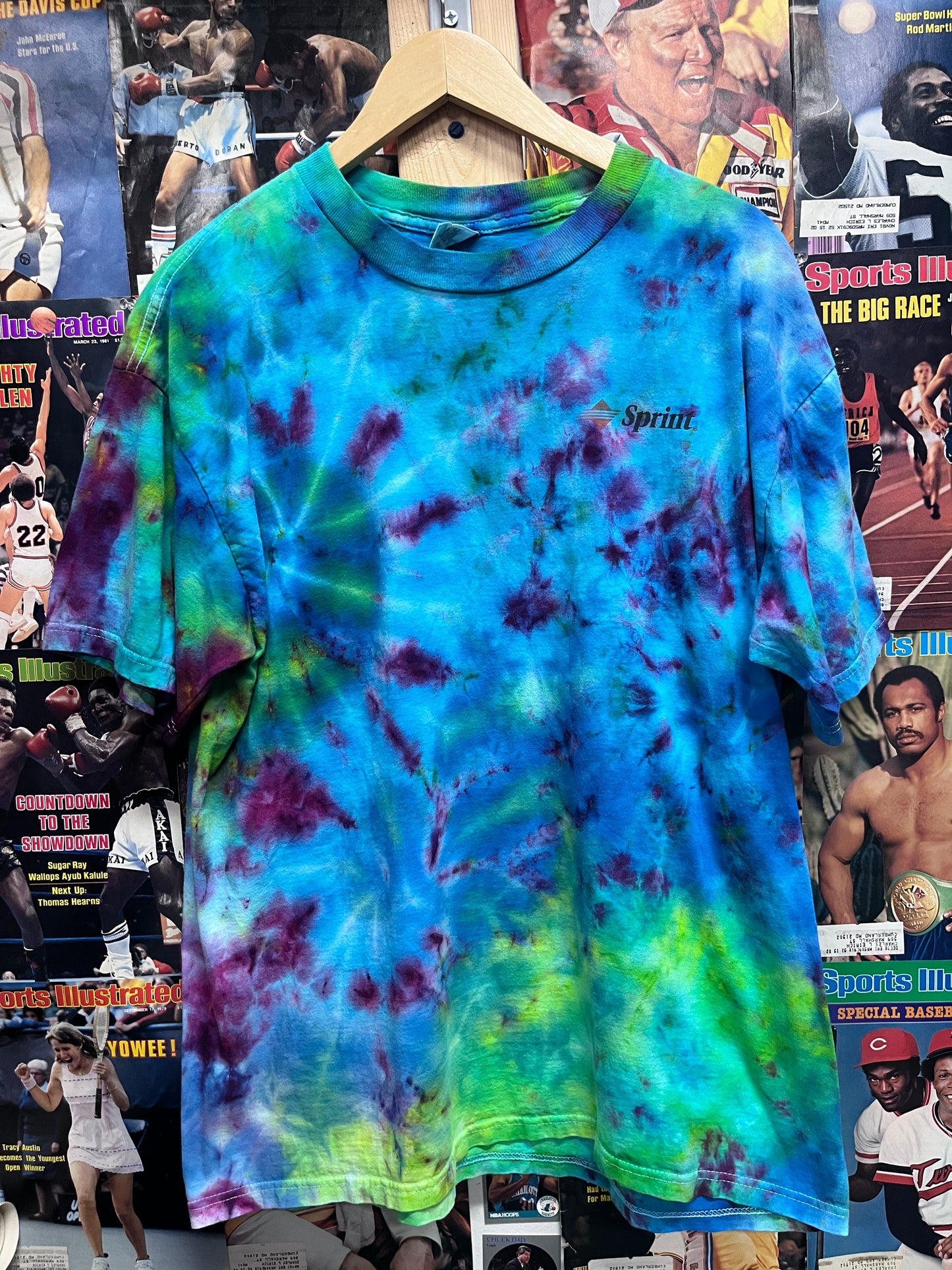 Vintage 90s Sprint ‘ I got the Power’ tie dye tee