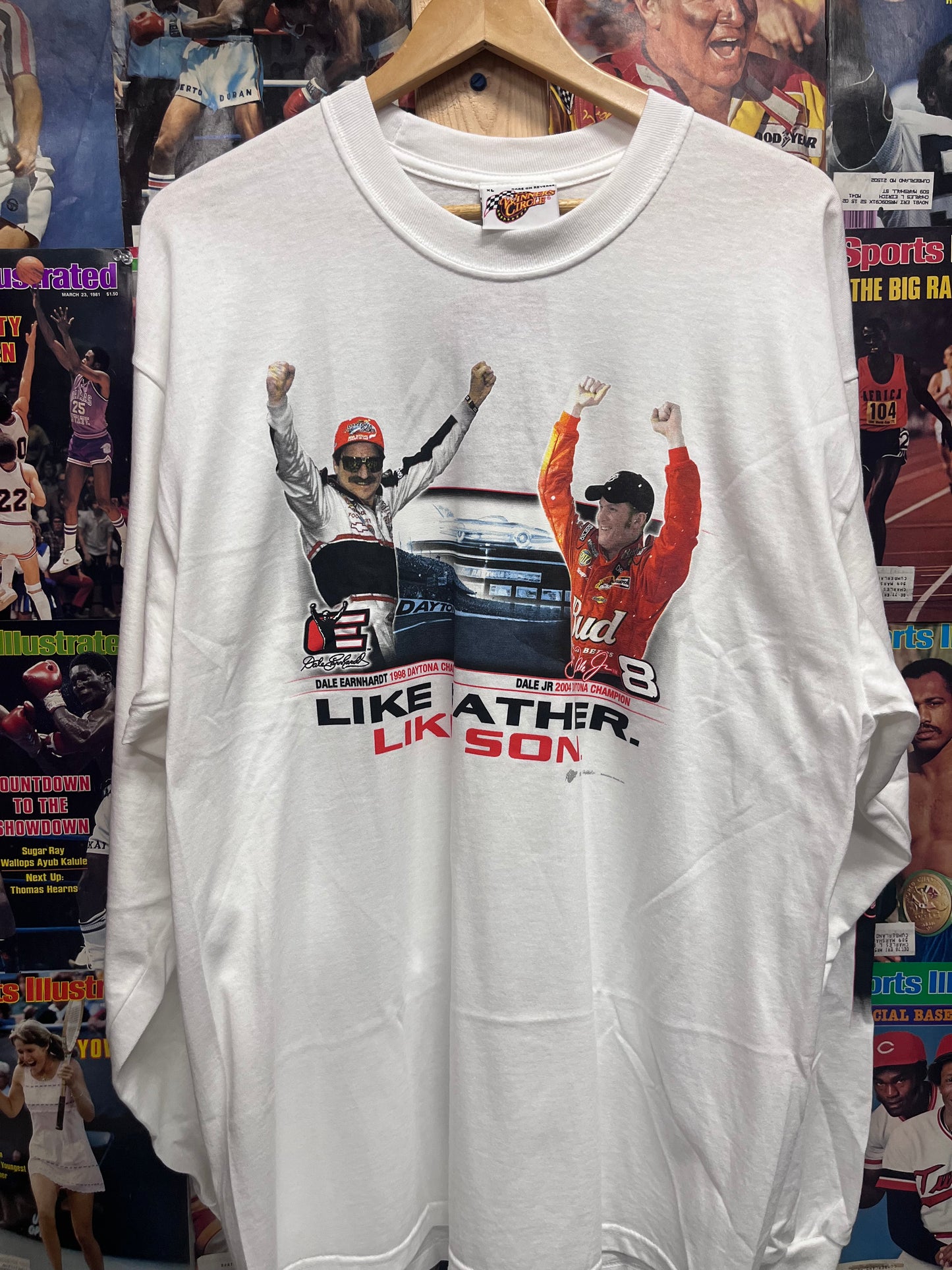 Vintage Dale Sr & Jr ‘Like Father Like Son’ Winners Circle tee NWT