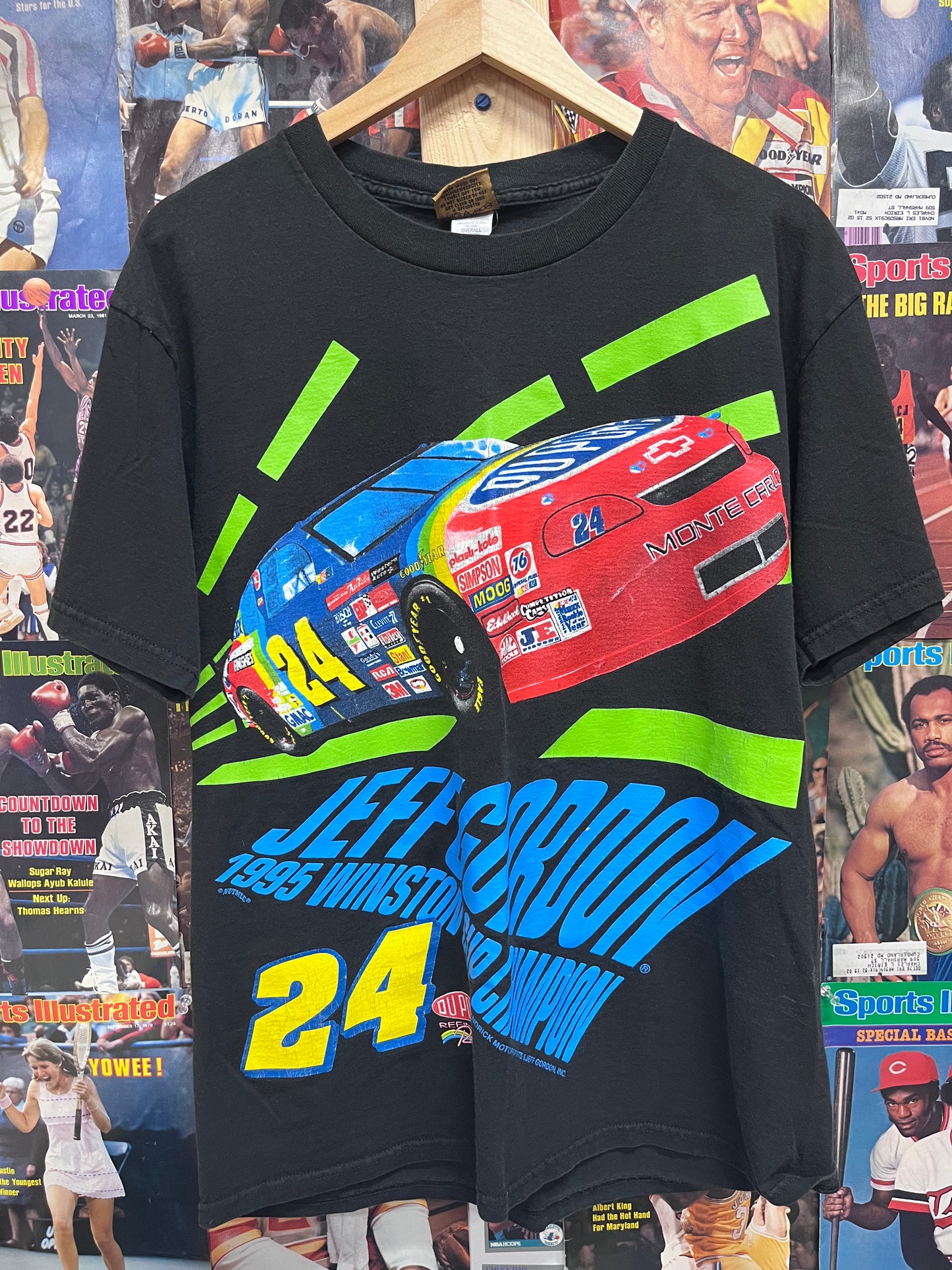 Vintage 1995 Jeff Gordon nutmeg "Winston Cup Champion" Tee