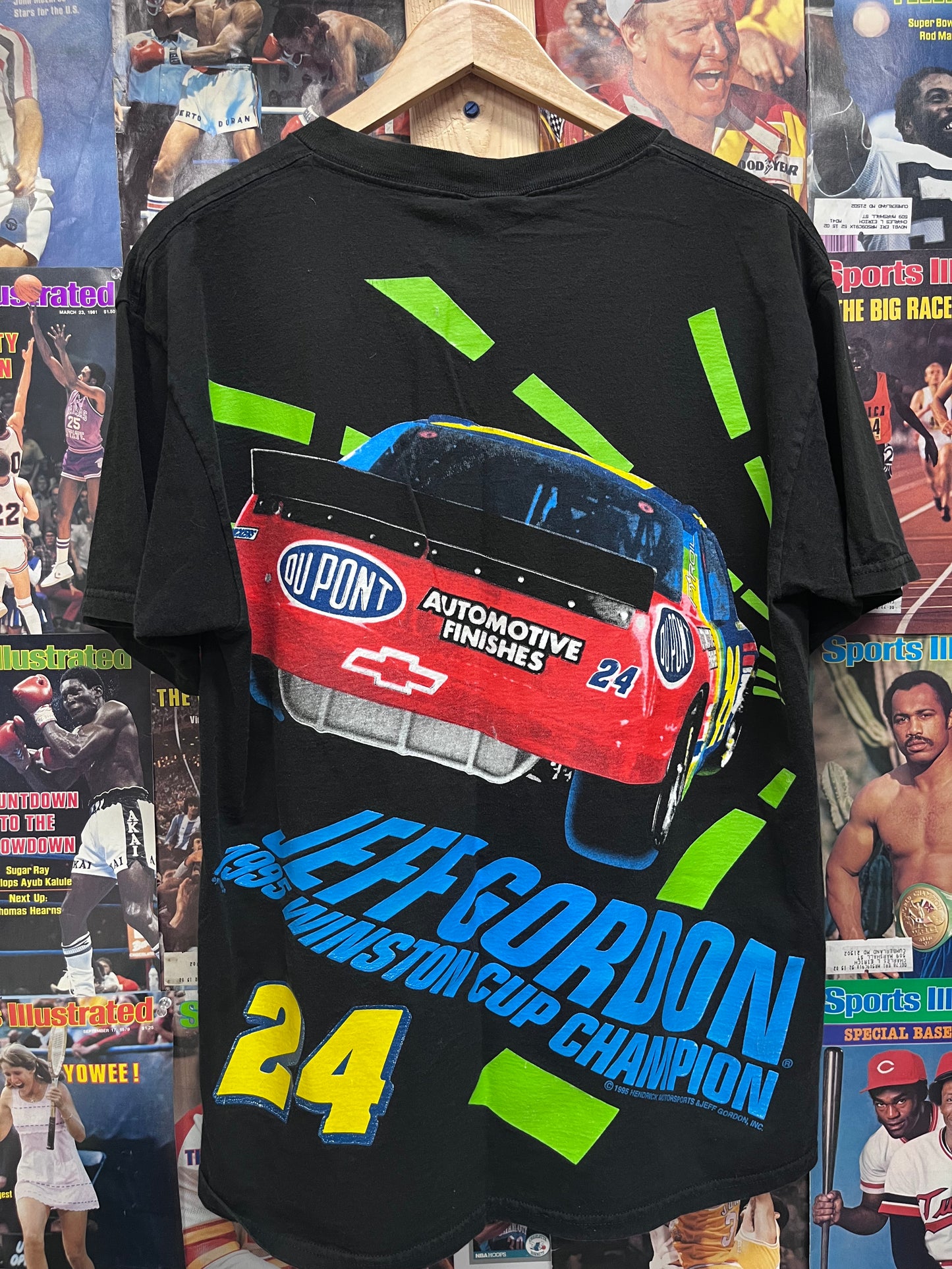 Vintage 1995 Jeff Gordon nutmeg "Winston Cup Champion" Tee