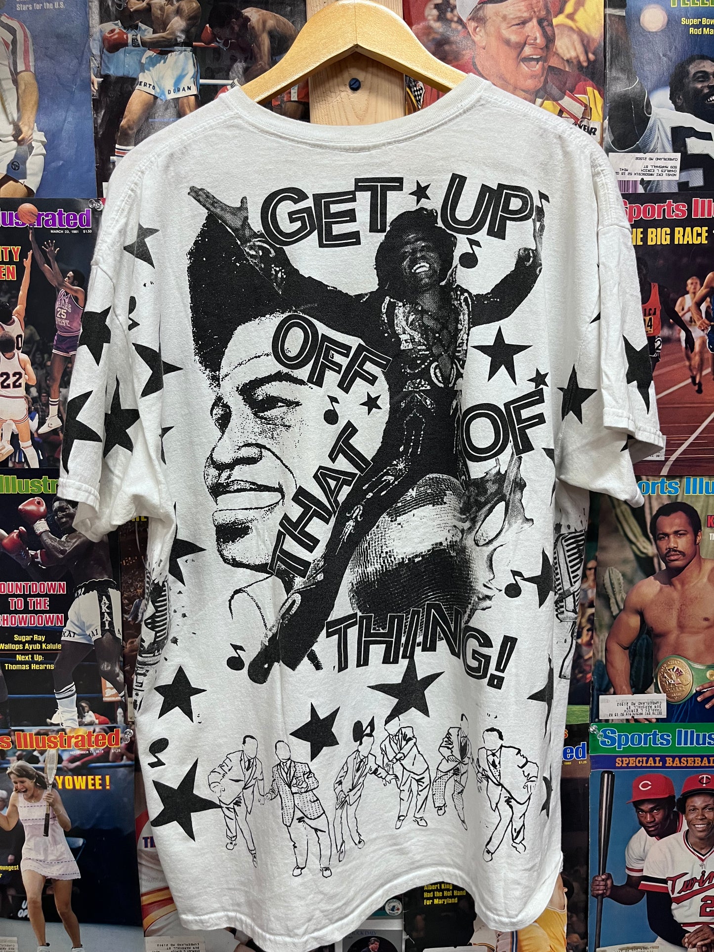 Vintage Backstock bootleg James Brown all over print tee