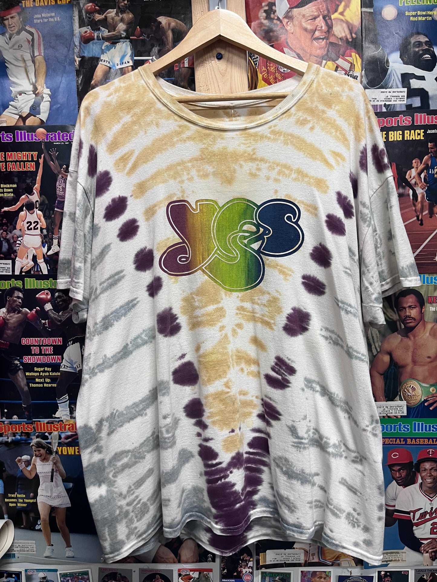 Vintage YES 2014 tie dye tee