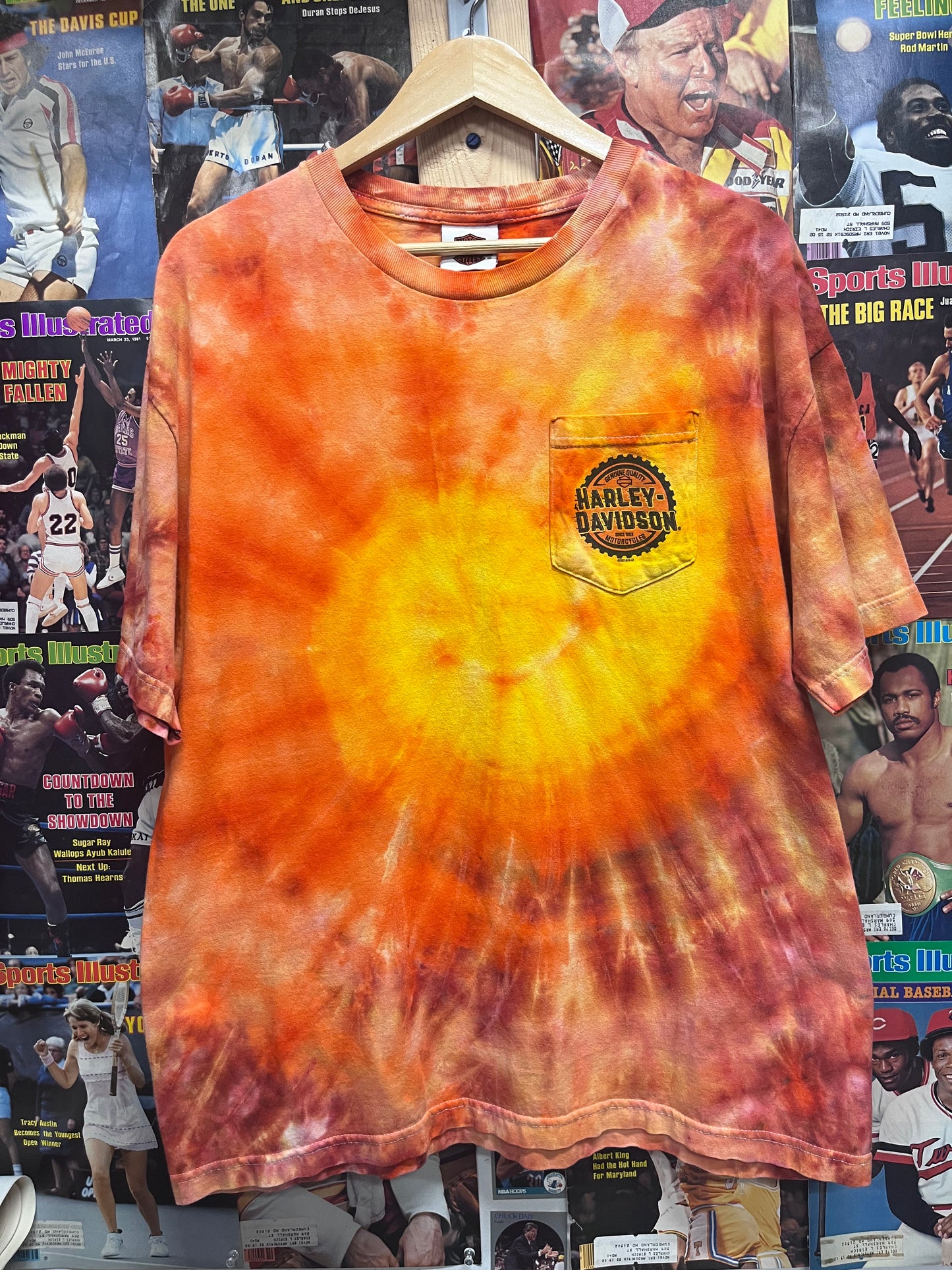 Vintage Harley Davidson tie dye tee