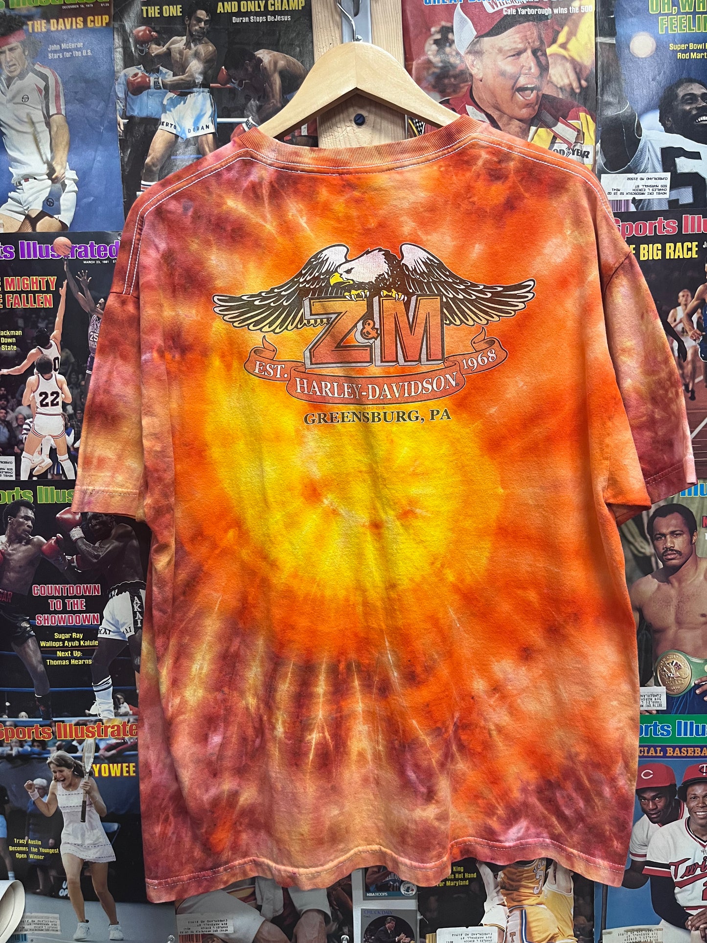 Vintage Harley Davidson tie dye tee