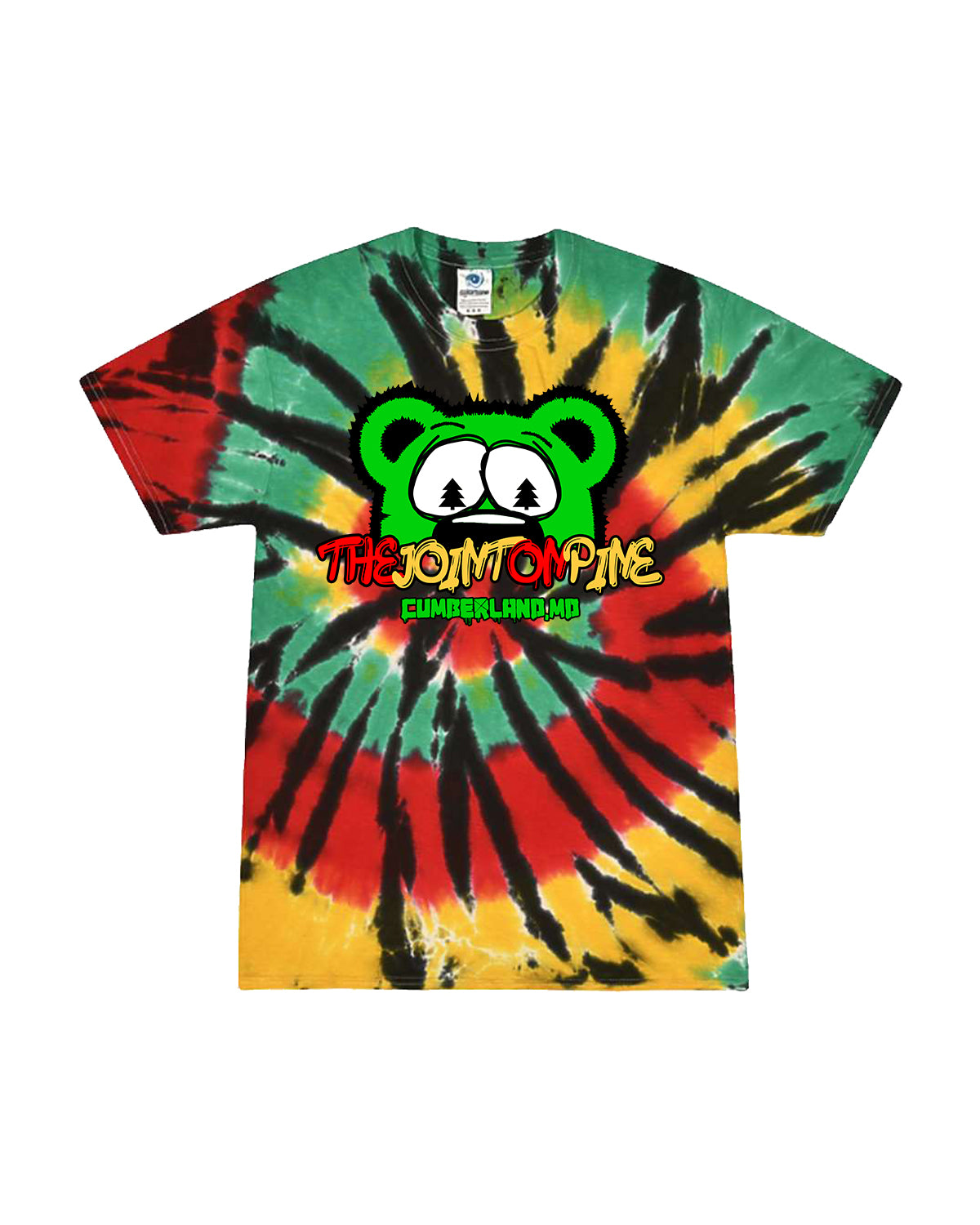 Rasta Bear Tie Dye T-Shirt