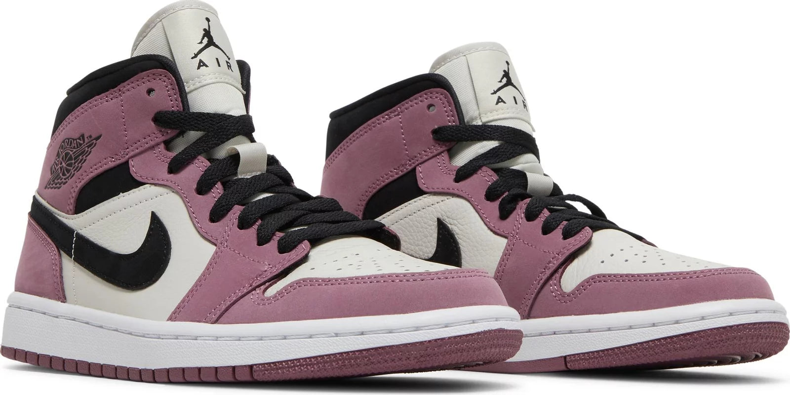 WMNS Air Jordan 1 Mid Berry Pink - The Joint on Pine